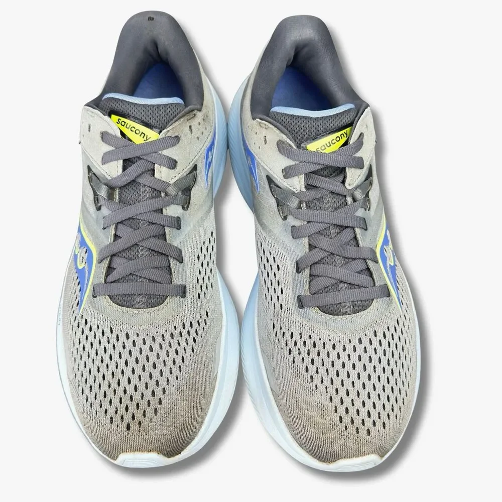 Saucony Ride 16 Sneakers Running Shoes Wmn 8.5 Fossil/Pool Lightweight S10830-15